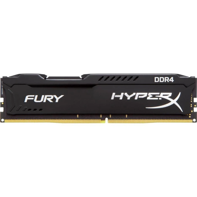 Модуль пам'яті для комп'ютера DDR4 8GB 3466 MHz HyperX FURY Black Kingston Fury (ex.HyperX) (HX434C19FB2/8) - зображення 1