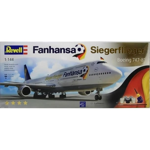 Збірна модель Revell Літак Boeing 747-8 Fanhansa Siegerflieger 1:144 (1111) зображення 1
