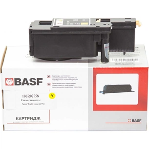 Тонер-картридж BASF Xerox Ph аналог 106R02758 Yellow (KT-106R02758) зображення 1