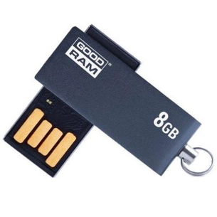 USB флеш накопичувач Goodram 8GB UCU2 Cube Graphite USB 2.0 (UCU2-0080E0R11) зображення 1