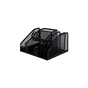 Підставка для дрібниць Buromax 210x150x100 мм, wire mesh, black (BM.6241-01) - зменшене зображення 1