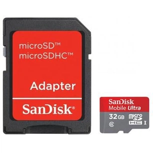 Карта пам'яті SanDisk 32Gb microSDHC Ultra class 6 (SDSDQY-032G-U46A) зображення 1