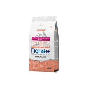Сухий корм для собак Monge Extra Small Adult Salm/Rice зі смаком лосося 2.5 кг (8009470011464) зображення 1