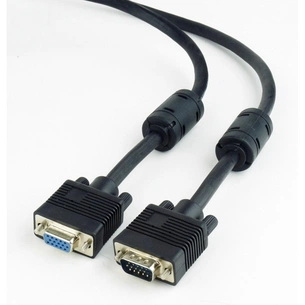 Кабель мультимедійний VGA M/F 1.8m Cablexpert (CC-PPVGAX-6B) зображення 1