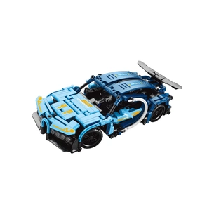 Конструктор Come Alive Машинка на радіокеруванні Building Block RC Car синя 433 детали (3858894676118) зображення 1