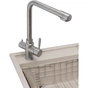Мийка кухонна GRANADO Optimal Estella terra (+ змішувач Badalona LUX inox + дозатор Redondo inox + кошик+дошка) (ksg0203) - зменшене зображення 2