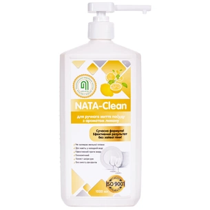 Засіб для ручного миття посуду Nata Group Nata-Clean З ароматом лимону 1000 мл (4823112600953) зображення 1