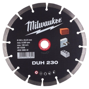 Круг відрізний Milwaukee алмазний DUH 230, 230мм (4932399542) зображення 1