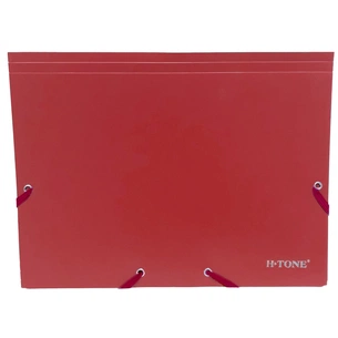 Папка на резинках H-Tone А4, червона (FOLD-HT-JJ40941-R) зображення 1