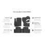 Килимок в салон EVAtech BMW 5 Series (F11) Electric seats 2010-2013 6 по (BM31057CB5BW8RBB) - зменшене зображення 3