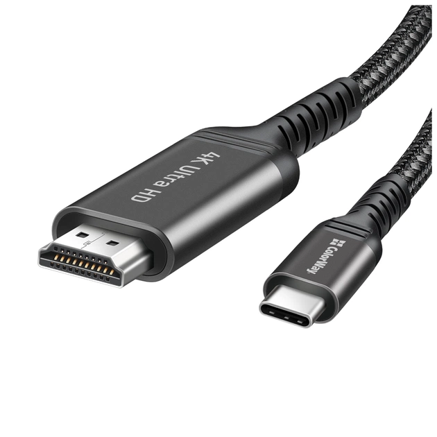 Кабель мультимедійний USB-C to HDMI M 2.0m 4K60Hz black ColorWay (CW-CBCHD077-BK) - picture 3