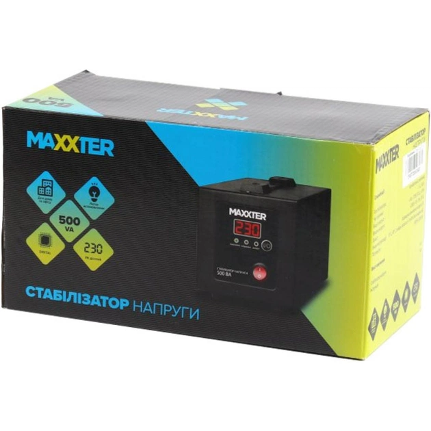Стабілізатор Maxxter MX-AVR-E500-01 - зображення 3