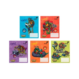 Зошит Kite Ninjia Turtles, 18 аркушів, клітинка (NT26-236) зображення 1