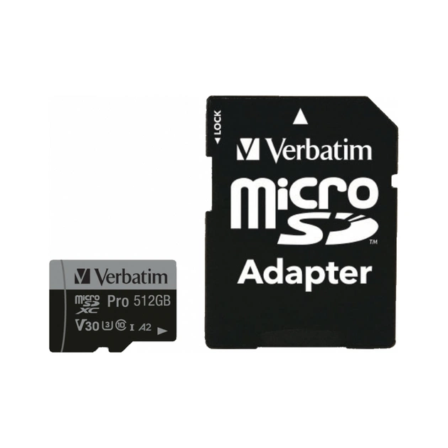 Карта пам'яті Verbatim 512GB microSDXC class 10 UHS-III PRO (47046) - изображение 1