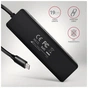 Концентратор AXAGON USB-C to 4xUSB 3.0 black (HUE-C1C) - зменшене зображення 5