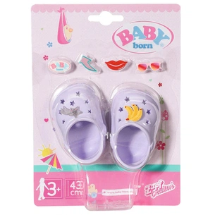 Аксесуар до ляльки Zapf Baby Born Святкові сандалі зі значками Лавандові (828311-4) зображення 1