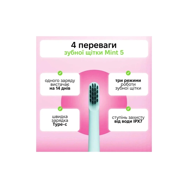 Електрична зубна щітка Enchen Mint5 Sonik Blue (MINT5-B) - зображення 8