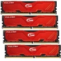 Модуль пам'яті для комп'ютера DDR4 32GB (4x8GB) 2666 MHz Vulcan Red Team (TLRED432G2666HC15AQC01) - уменьшенное изображение 1
