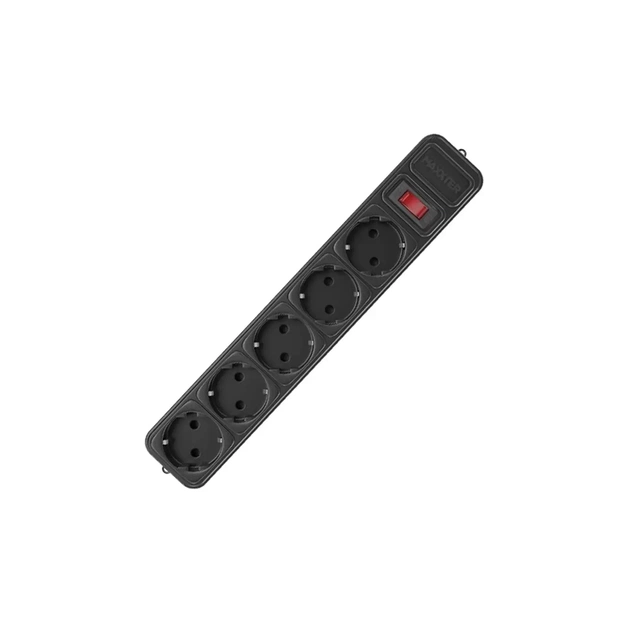 Сетевой фильтр питания Maxxter SPM5-G-10B чорний, 3 м кабель, 5 розеток (SPM5-G-10B) - изображение 1