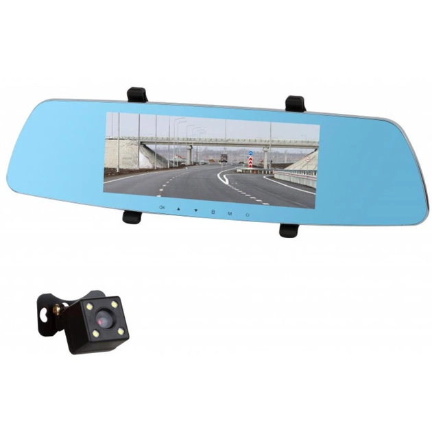 Відеореєстратор Discovery LEX777 MRR 7.0 Full HD TWO CAM (steel) (LEX777TCstl) - изображение 1