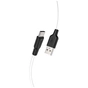 Дата кабель USB 2.0 AM to USB-C 2.0m 3A silicone X21 Plus black+white HOCO (6931474713889) - уменьшенное изображение 2