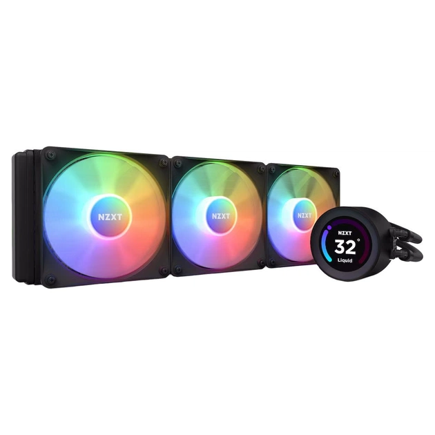 Система рідинного охолодження NZXT Kraken Elite RGB 360mm AIO (RL-KR36E-B1) - изображение 1