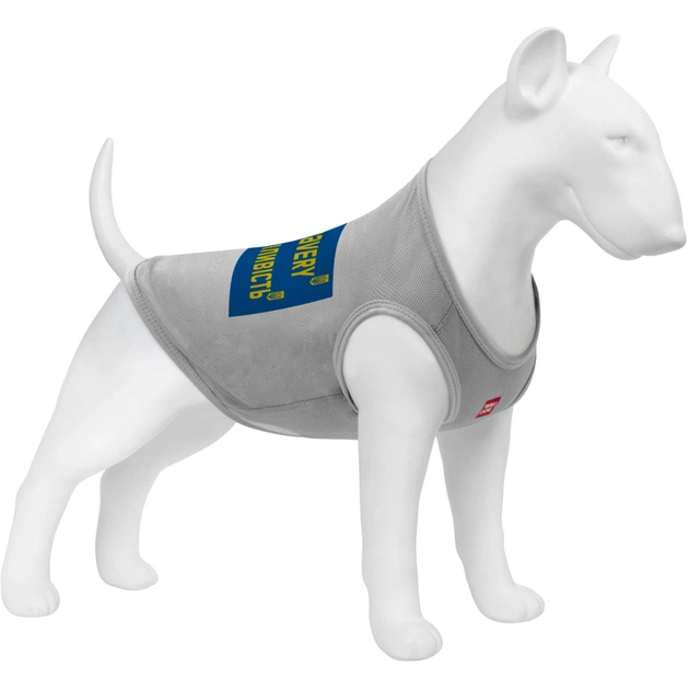 Борцівка для тварин WAUDOG Clothes "Сміливість" сітка M сіра (302-0231-11) - зображення 1