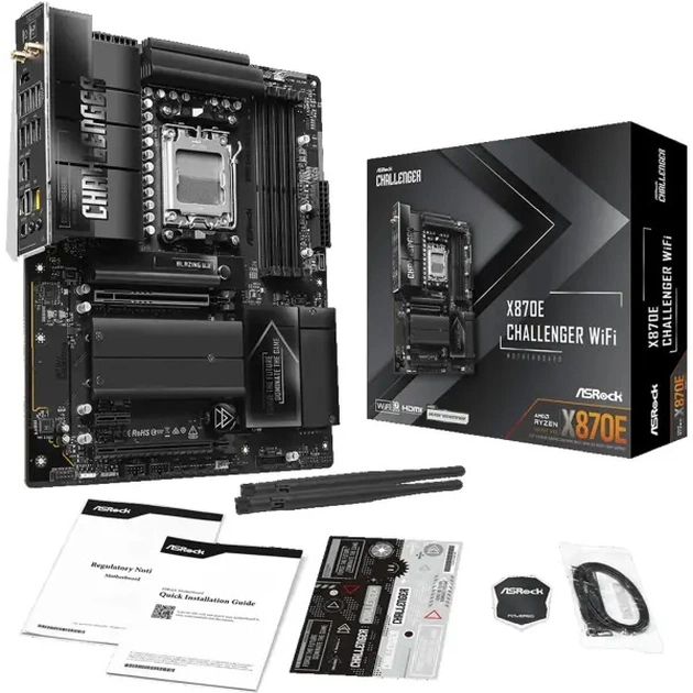 Материнська плата ASRock X870E Challenger WiFi Socket AM5 - зображення 1