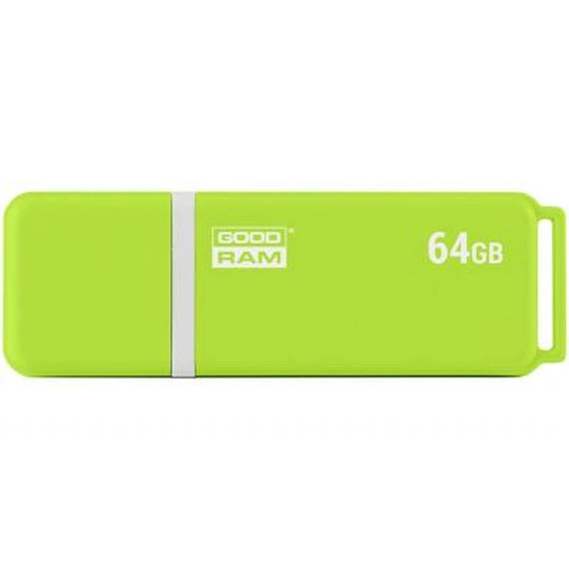 USB флеш накопичувач Goodram 64GB UMO2 Green USB 2.0 (UMO2-0640G0R11) - изображение 1