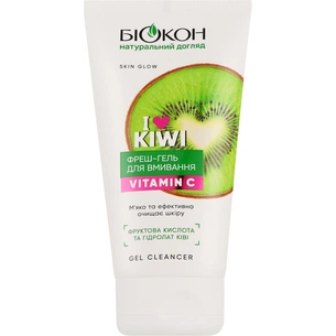 Гель для умывания Біокон I Love Kiwi с витамином С 150 мл (4823110302781) изображение 1