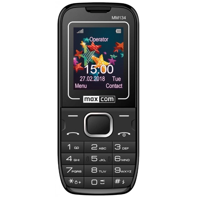 Мобільний телефон Maxcom MM134 Black - зображення 1