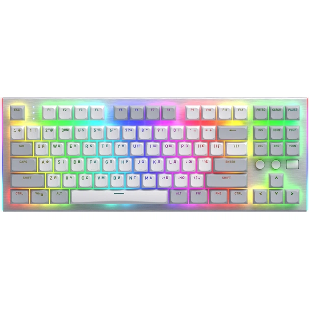 Клавіатура Hator Gravity TKL Orange USB White (HTK561UA) - зображення 1