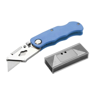 Нож канцелярский Voltronic YK-828, 9мм, запасні леза, Mix color, Blister (FM-YK-828) изображение 1