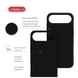 Чохол до мобільного телефона Intaleo Silicone Case Apple iPhone 17 Air Black (1283126630460) - зменшене зображення 5