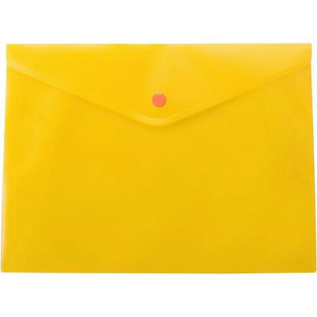 Папка - конверт Buromax А4, with a button, yellow (BM.3926-11) - зображення 1