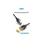 Патч-корд 0.5м, UTP cat 6A RJ-45 slim black Vention (IBIBD) - зменшене зображення 6