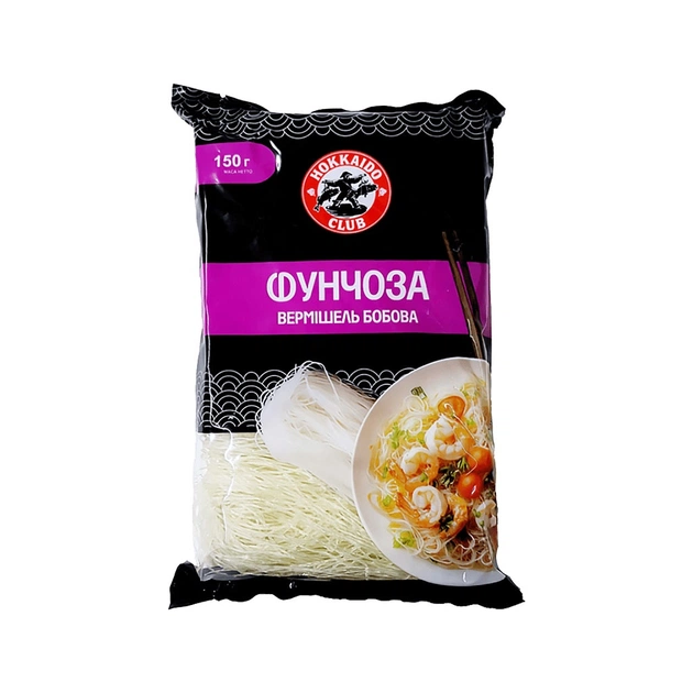 Макарони Hokkaido Club Фунчоза 150 г (4820172444435) - picture 1