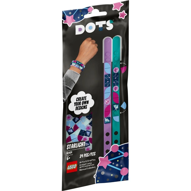 Конструктор LEGO DOTS Браслети «Зоряна ніч» (41934) - зображення 1