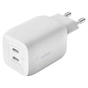 Зарядний пристрій Belkin 65W 2хUSB-С GAN PD PPS white (WCH013VFWH) - зменшене зображення 2
