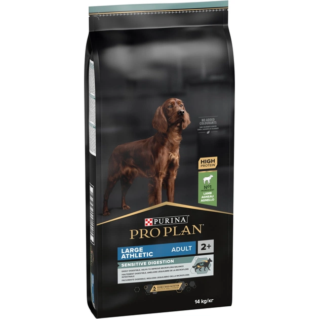 Сухий корм для собак Purina Pro Plan Large Athletic Adult 2+ Sensitive Digestion Для великих порід атлетичної статури З ягням 14 кг (7613035415591) - picture 2