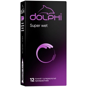 Презервативи Dolphi Super Wet 12 шт. (4820144772863) изображение 1