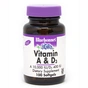Вітамін Bluebonnet Nutrition Вітамін А і D3 10 000 IU/400 IU, 100 желатинових капсул (BLB0300) - зменшене зображення 1