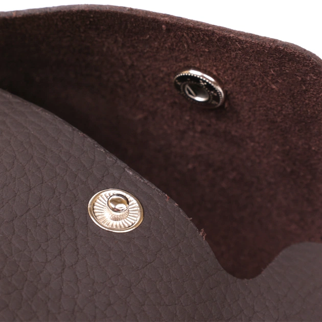 Косметичка Shvigel Шкіряна матова тревел Коричнева (16418) - зображення 7