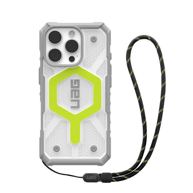 Чехол для мобильного телефона UAG iPhone 16 Pro Pathfinder Clear Magsafe Active Neon Lanyard (1144641BV01) - изображение 1