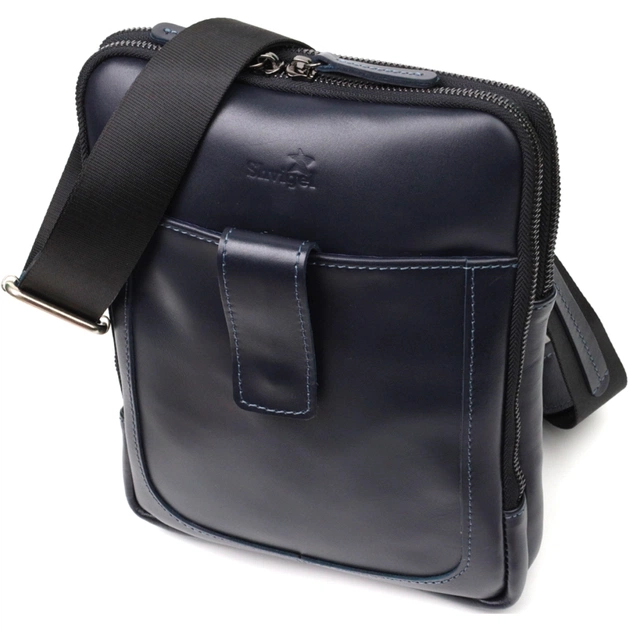 Сумка Shvigel З натуральної шкіри Синя (22142) - зображення 1