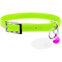 Нашийник для тварин WAUDOG GLAMOUR з резинкою і стразами для кішок (салатовий) (32545) - зменшене зображення 1