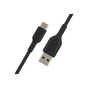 Дата кабель USB 2.0 AM to USB-C 0.15m 15W PVC black Belkin (CAB001BT0MBK) - зменшене зображення 4