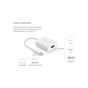 Перехідник USB2.0 Type-C to HDMI V1.4b 40273 white Ugreen (40273) - уменьшенное изображение 3