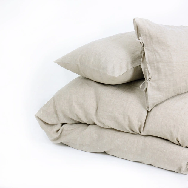 Постельное белье MirSon Лен Grey sky 143х210 (2200005370728) - изображение 8