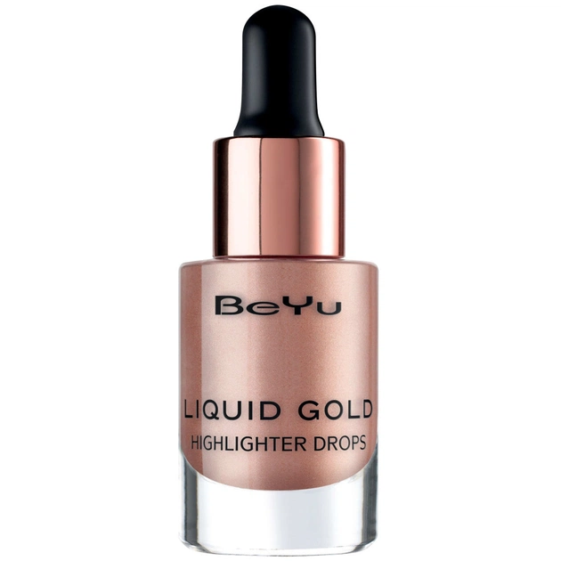 Коректор для обличчя BeYu Liquid Gold Highlighter Drops 02 - Luminous Rosegold 13 мл (4033651825032) - picture 1
